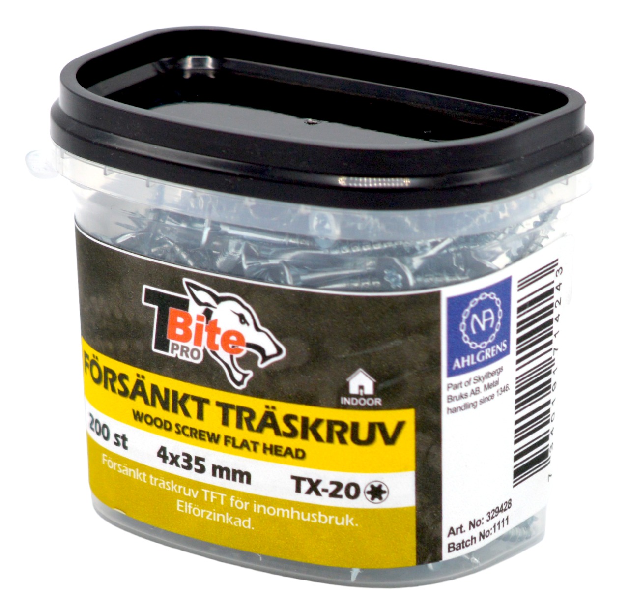 Träskruv Försänkt huvud TFT Efz 5x25 mm